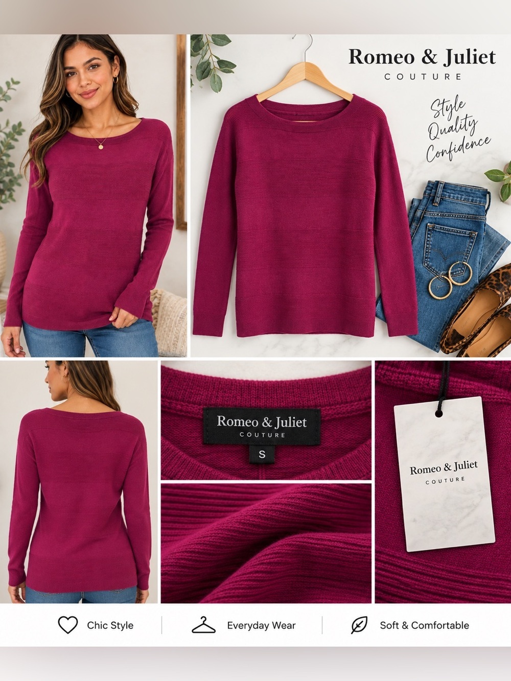 Romeo and Juliet Sweater Size Small​new with the tags